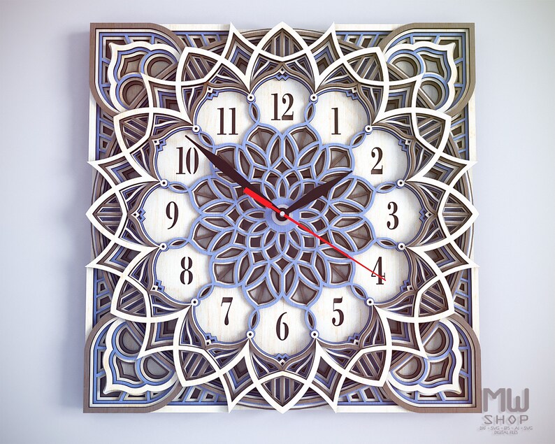 Free Free Mandala Clock Cricut 40 SVG PNG EPS DXF File