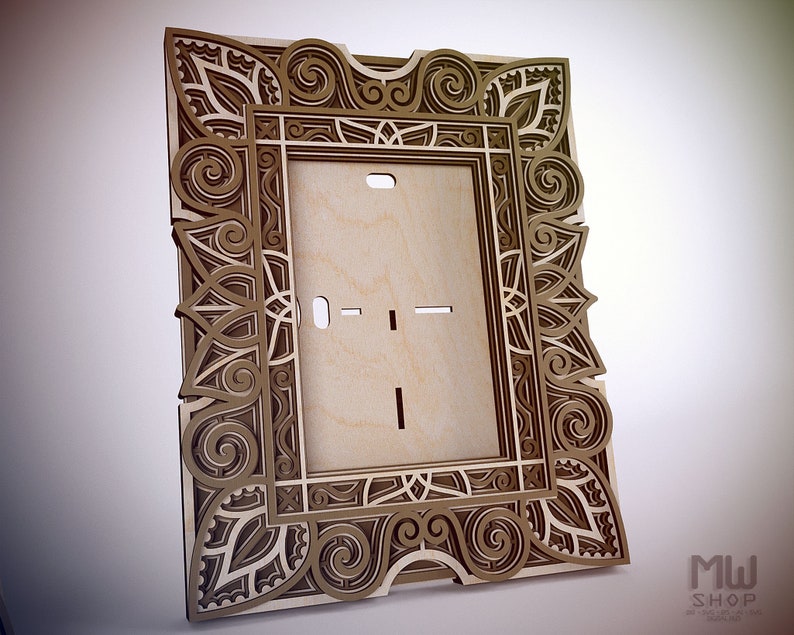 F07 Photo Frame DXF file Laser Cut Multilayer Frame 4x6 Etsy