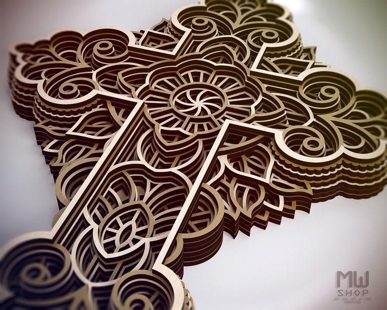 Free Free Layered Cross Svg 638 SVG PNG EPS DXF File