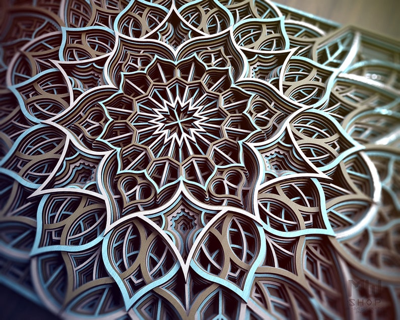 Download M28 Multilayer Mandala DXF file for Laser Cut and CNC | Etsy
