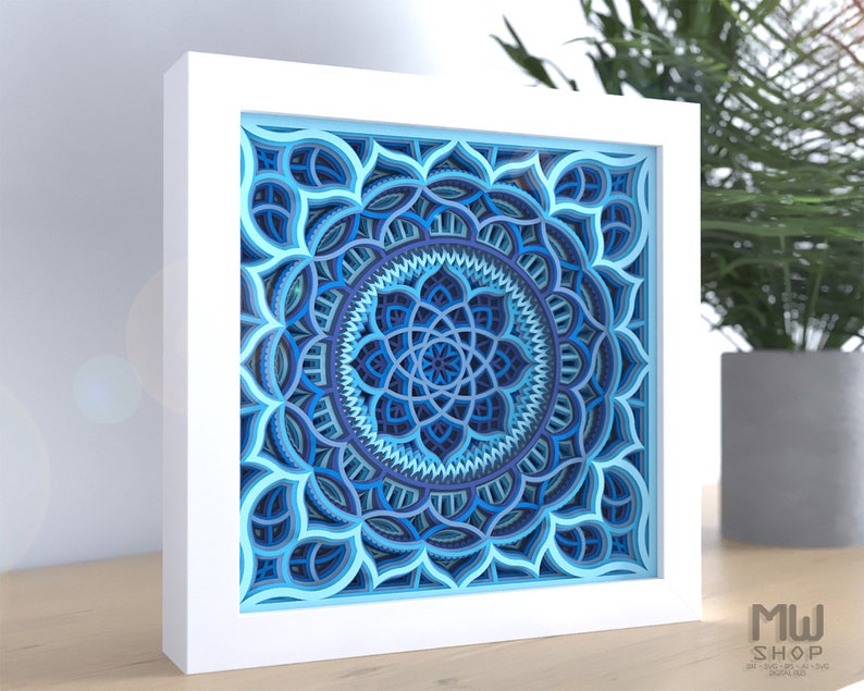 Download M128 Layered Mandala Template For Cutting Mandala SVG | Etsy