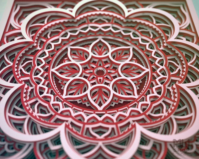 Download M137 Multilayer Mandala Template For Cutting Mandala SVG ...