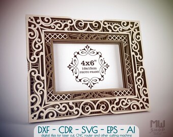 Laser File \u2014 Oma Frame w THREE Design Options SVG PDF