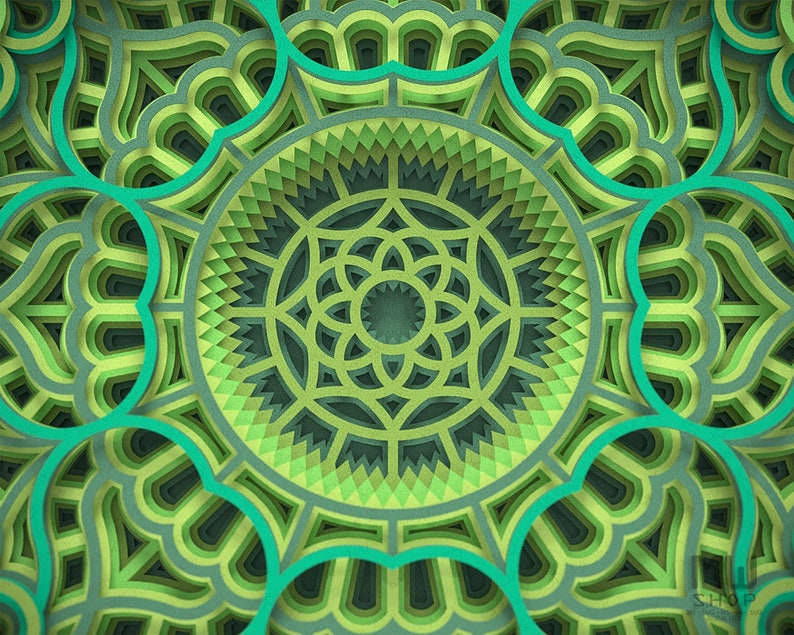 Free Free 3D Layered Mandala Tutorial 443 SVG PNG EPS DXF File
