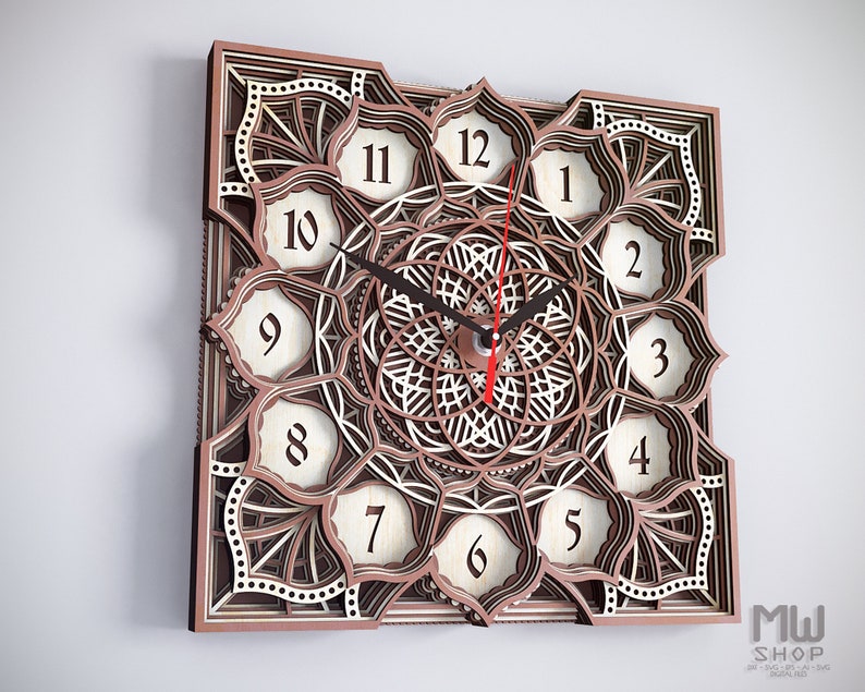 Free Free Mandala Clock Cricut 834 SVG PNG EPS DXF File
