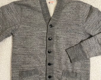 Real McCoy’s Ballpark sweat cardigan- large- made in Japan