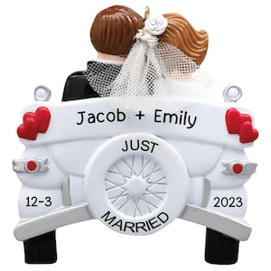 Adorno personalizado para recién casados • Regalo para novios