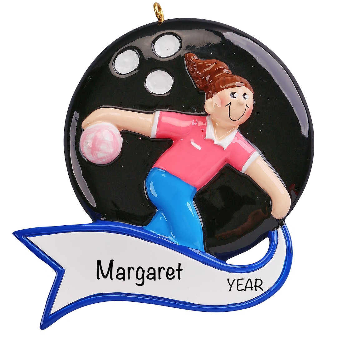 Personalized Bowling Ball Ornament 2022 Holiday Bowling Gifts Etsy