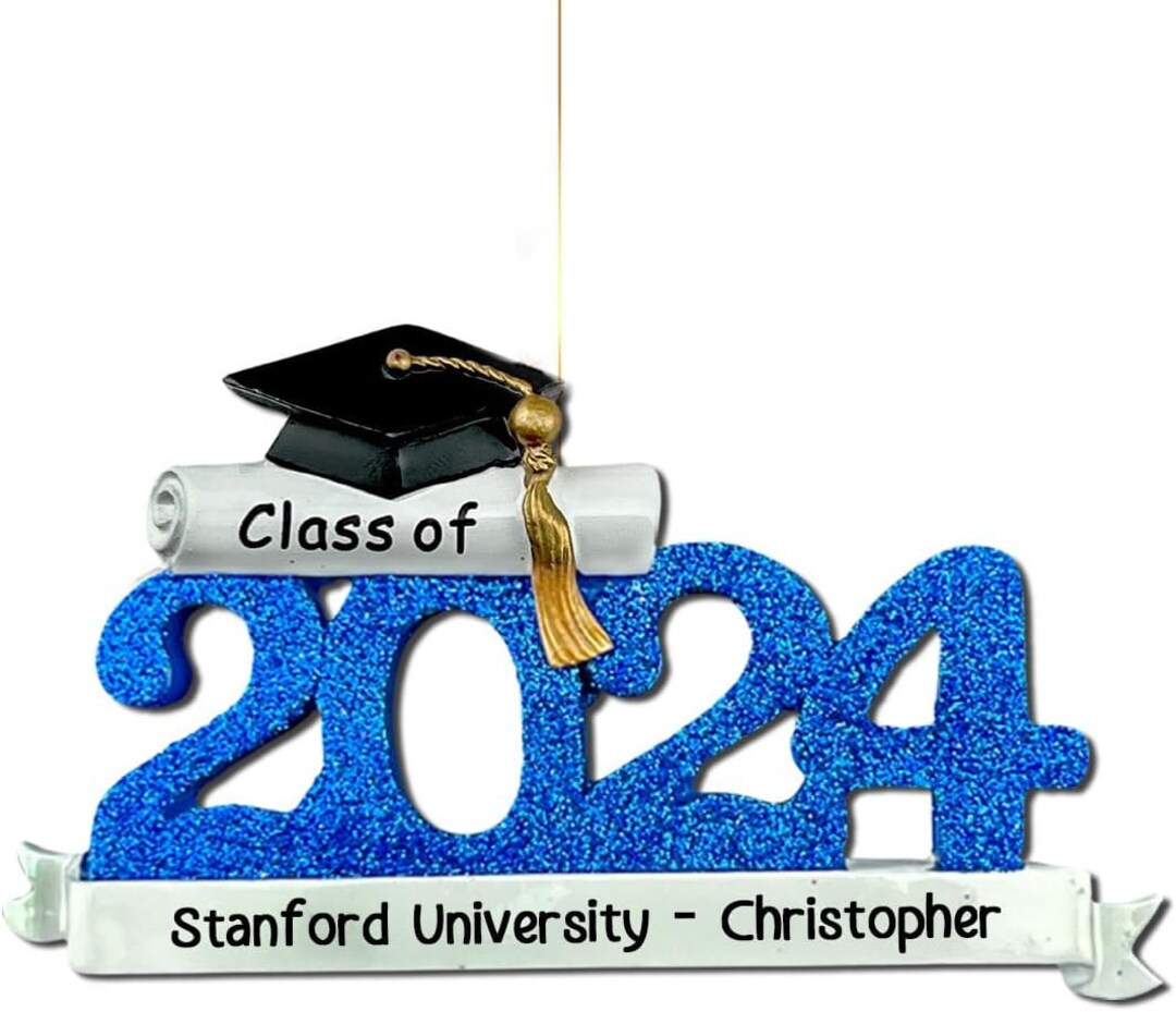 Graduation Ornament Class of 2024 Personalized Graduation Gift School