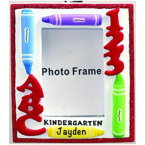 Personalized Kindergarten Picture Frame Ornament Preschool / Etsy