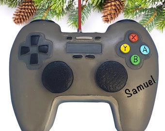 Personalized Gamer Ornament - Personalized Video Game Controller Decor - Unique Gaming Tree Decoration - Holiday Gamer x box Gift