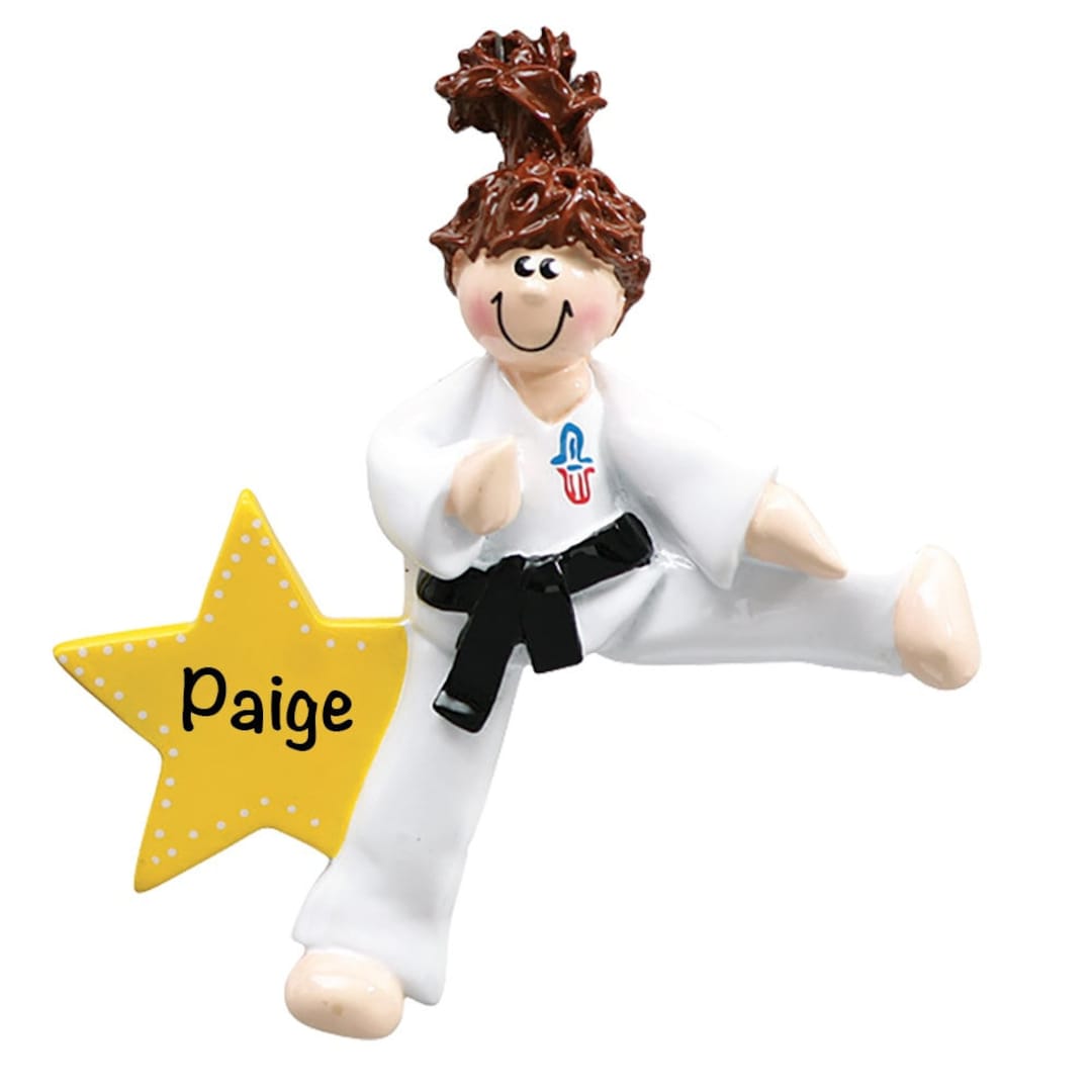 Custom Karate Ornament, Martial Arts Ornaments for Girls, MMA Kid