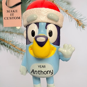 Bluey Ornament for Christmas Tree • Personalized Dog Keepsake Presents • Custom Puppy Bluey Gifts for Pet Lovers