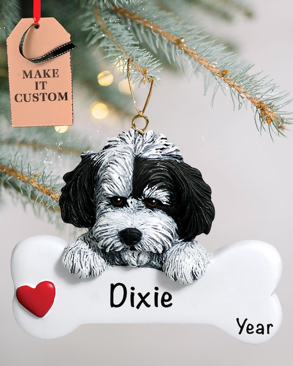Personalized Dog Breed Ornament • Havanese Christmas Present • Custom Gifts for Pet Lovers • Cute Dog Memorial Keepsake 2026 • Dog Bone