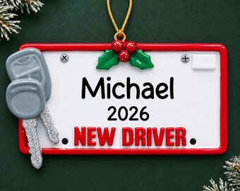 Personalized Driver's License Christmas Ornament, New Driver Keepsake