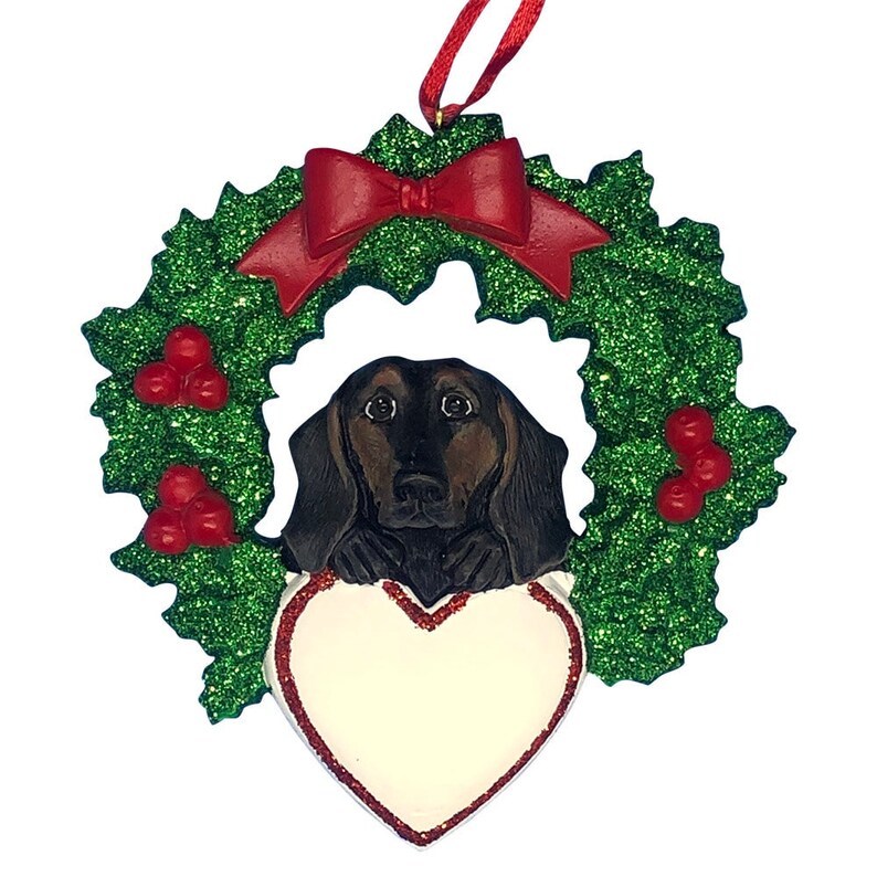 BLACK DOG ORNAMENT Christmas Décoration Dachshund Ornament Etsy