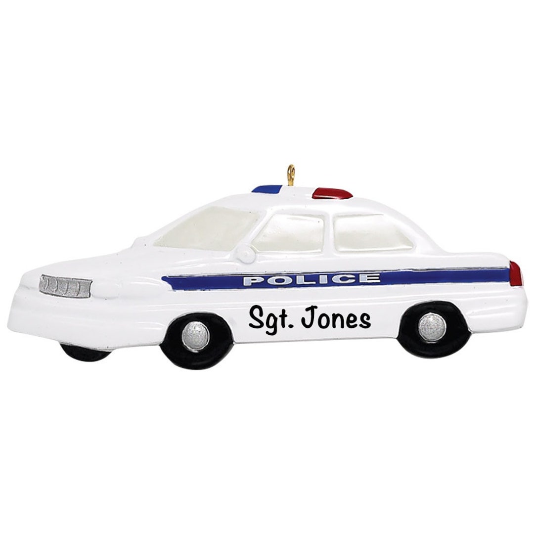 Custom Police Car Christmas Ornament Police Officer Gifts Etsy