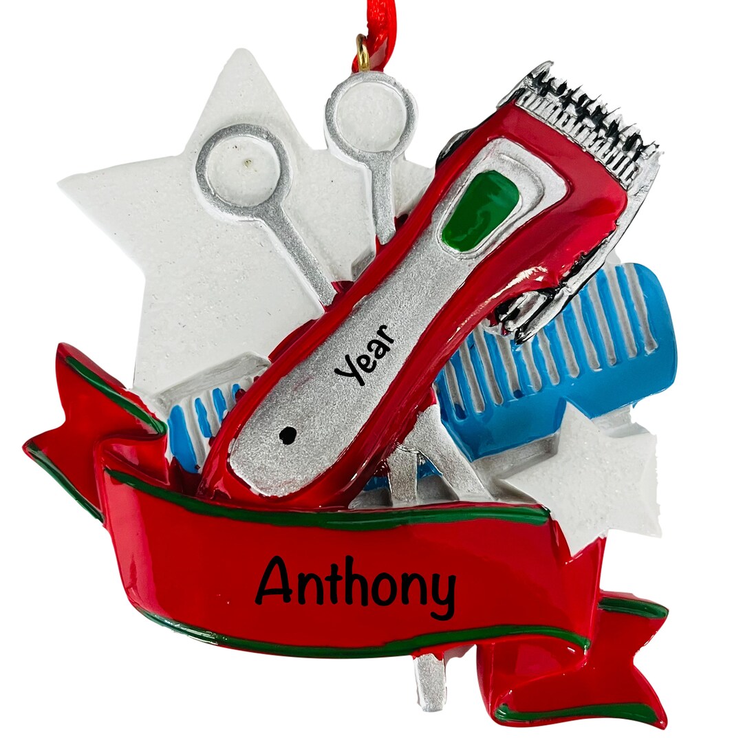 Personalized Barber and Hairstylist Ornament Unique Barber Gift, Barber