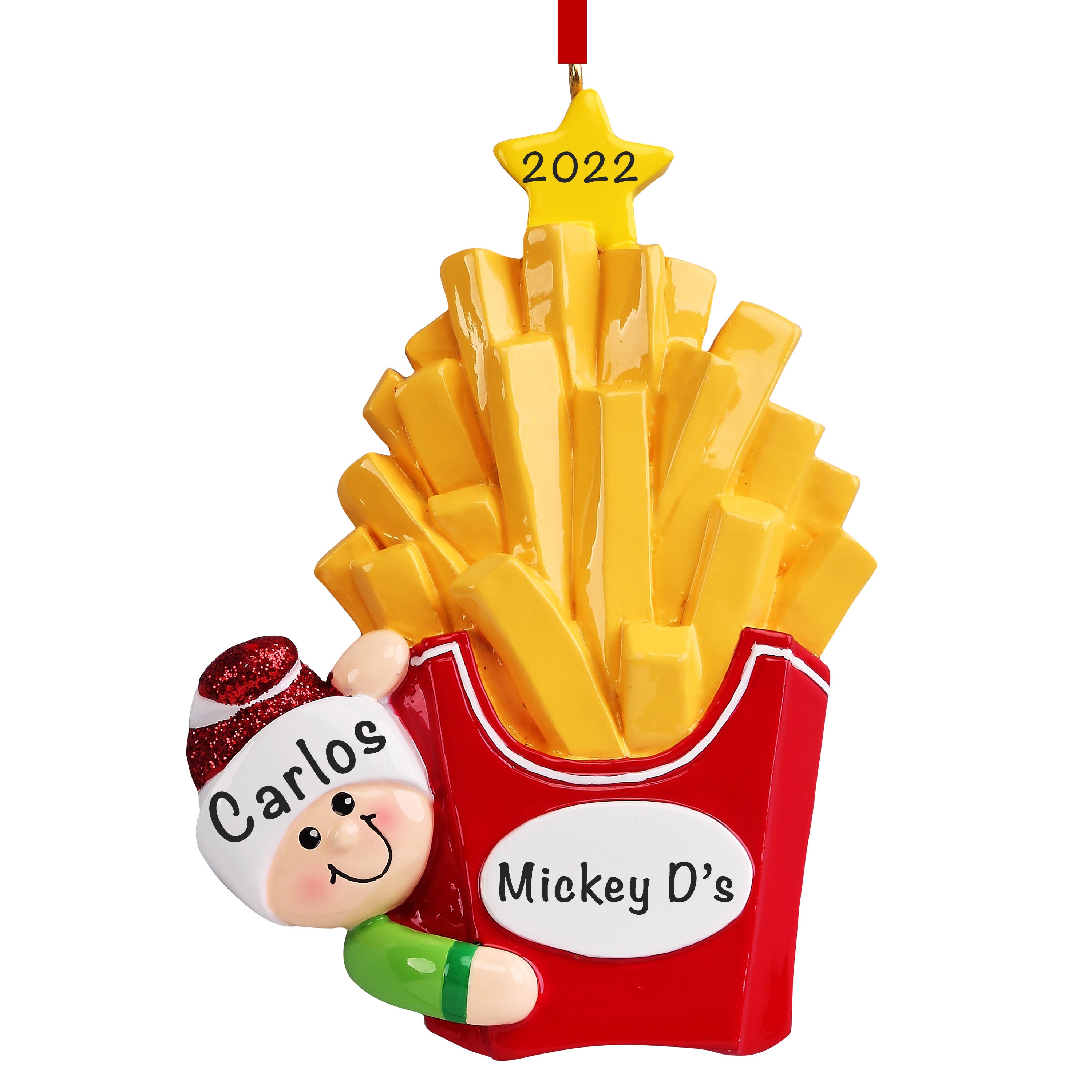 Fries Plate Funny Flip Flop Ornaments Kitchen Gadgets