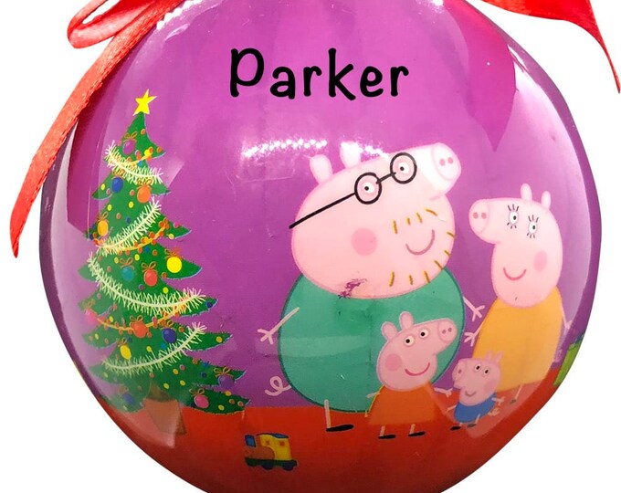 PEPPA PIG ORNAMENT Personalize Ornament Peppa Pig Décor Etsy