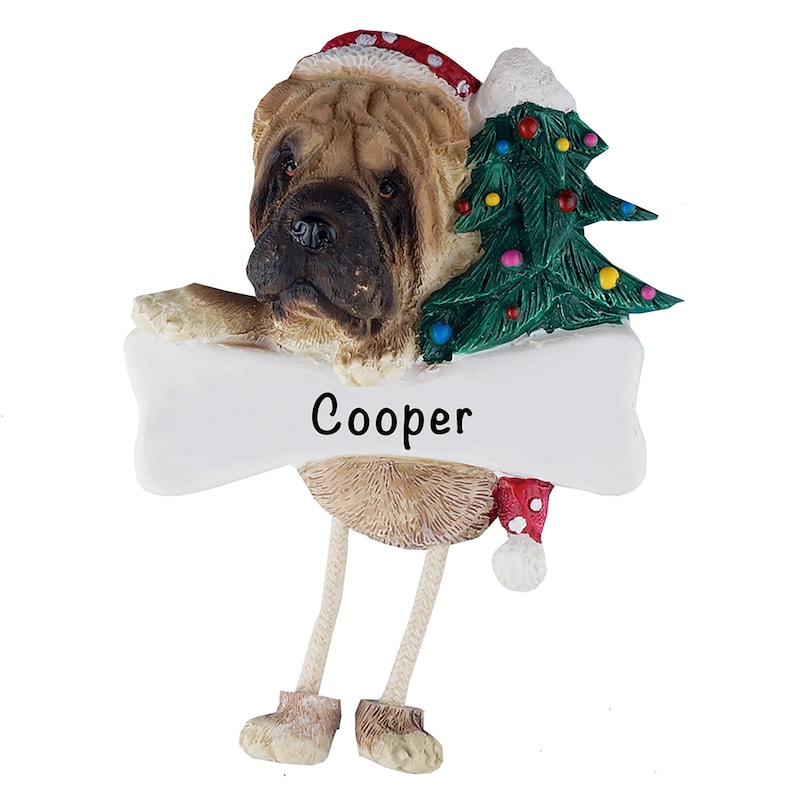 Ornament For Christmas Personalize Ornament DOG TREE ORNAMENT Dog Funny Ornament Brown Dog Ornament Dog Christmas Gift