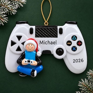 Personalized Video Game Controller Christmas Ornament