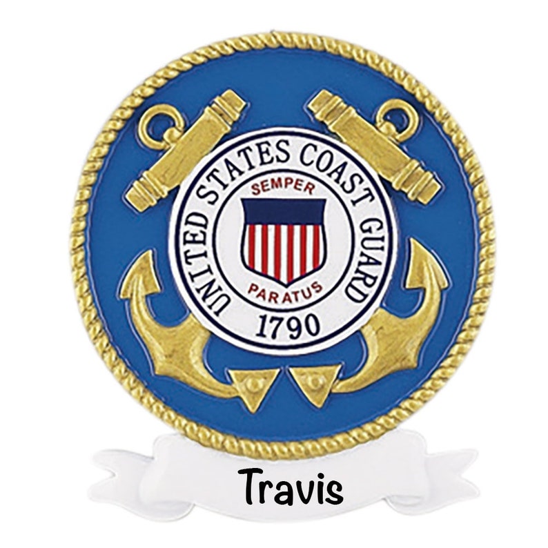 COAST GUARD ORNAMENT Us Coast Guard Coast Guard Gifts Etsy