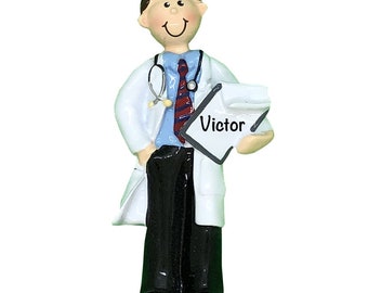 Personalized Doctor Ornament, Physician Assistant, Med School Gift, Medical Student Laboratory Scientist, Nurse, PhD Graduation Party Decor