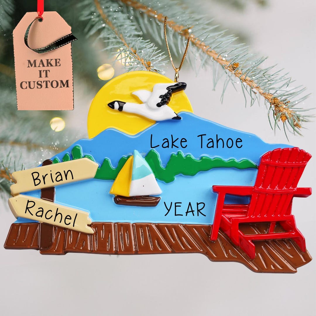 Personalized Lake House Christmas Ornament • Custom Family Lakehouse ...