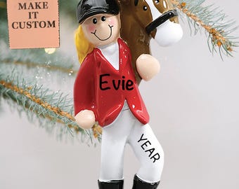 Personalized Equestrian Ornament • Horse Lover Gift