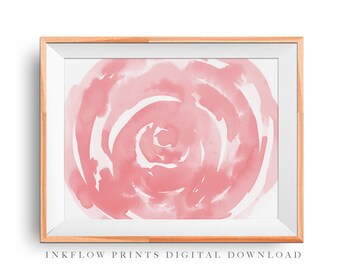 Abstrakte Rose Etsy