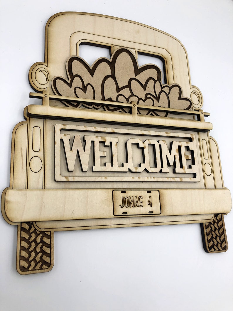 Download Interchangeable Vintage Truck Seasonal Insert Laser File ...