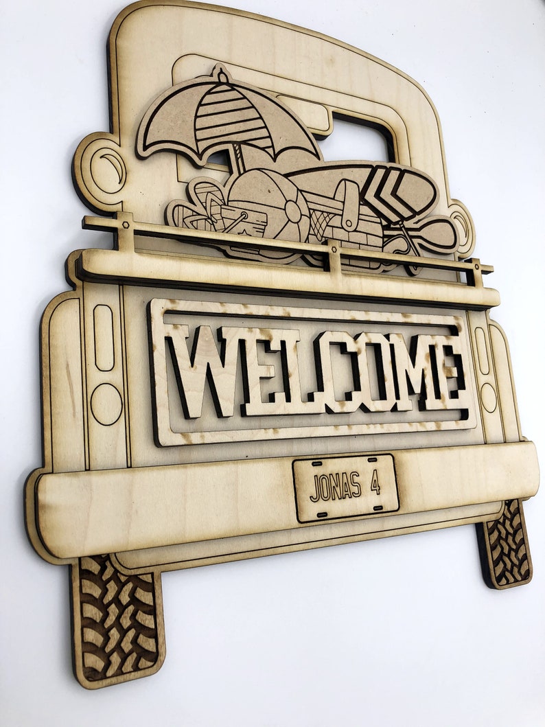 Interchangeable Vintage Truck Seasonal Insert Laser File ...