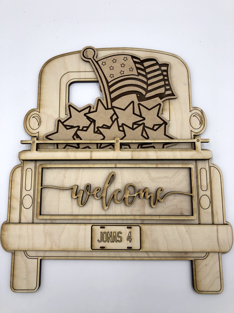 Download Interchangeable Vintage Truck Seasonal Insert Laser File ...