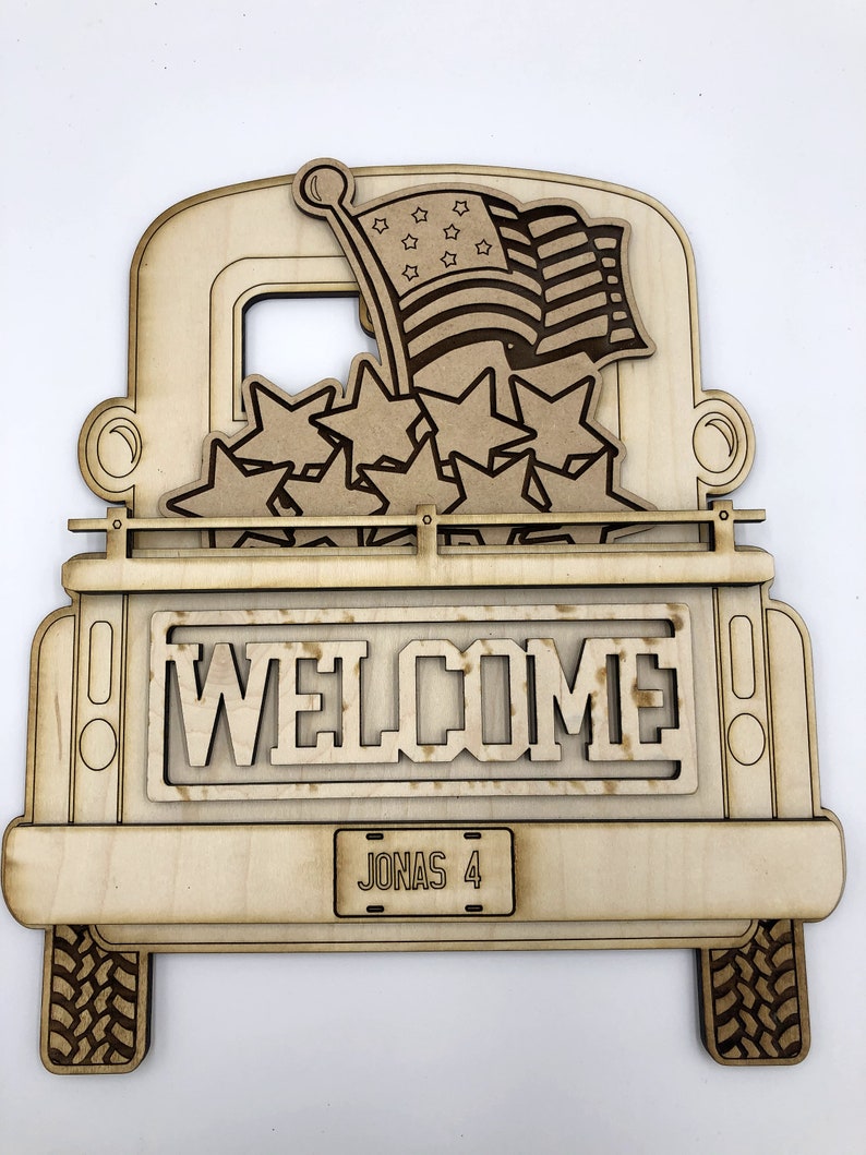 Download Interchangeable Vintage Truck Seasonal Insert Laser File ...
