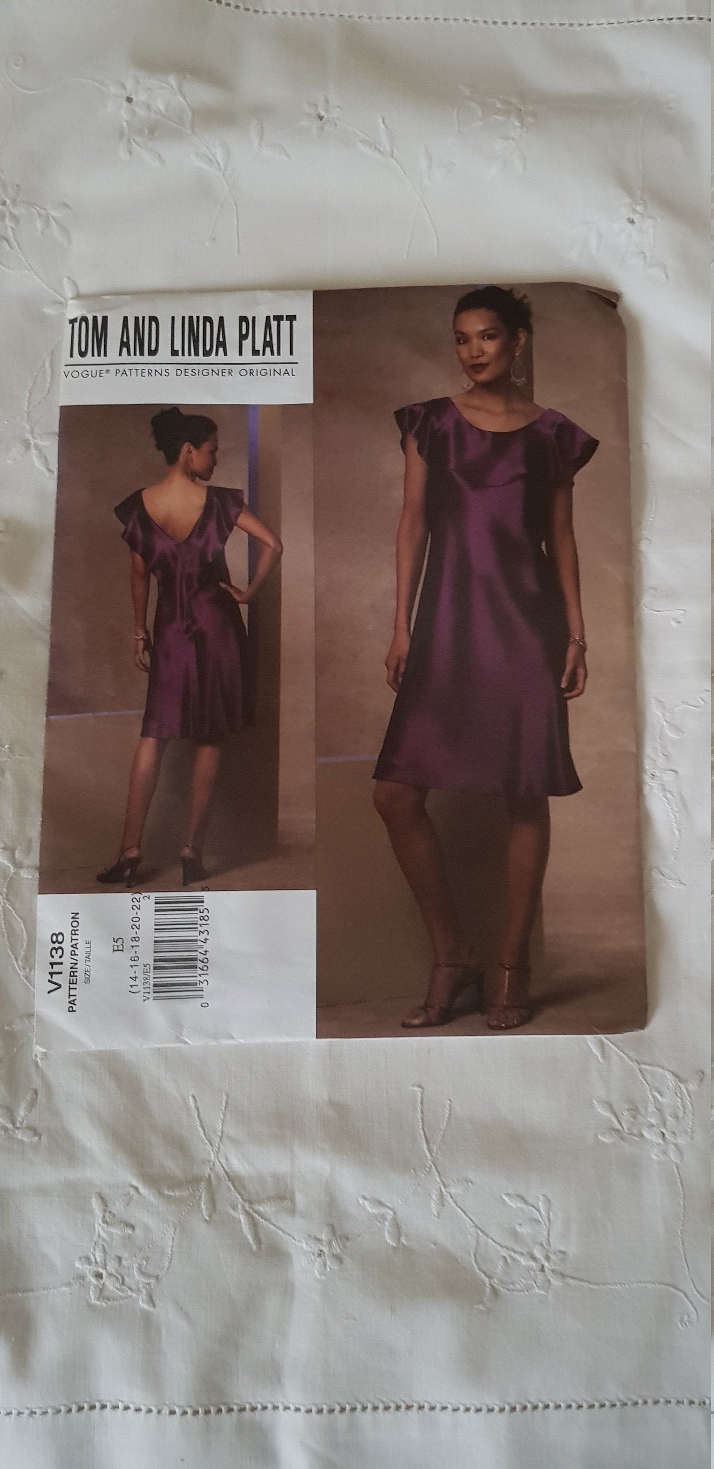 Vogue Bias Cut Dress Pattern by Tom and Linda Platt Etsy UK