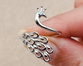 S925 Sterling Silber Koala-Bär-Ring, Koala-Ring, Tierliebhaber Schmuck,  Wickelring, offener Ring - Etsy.de