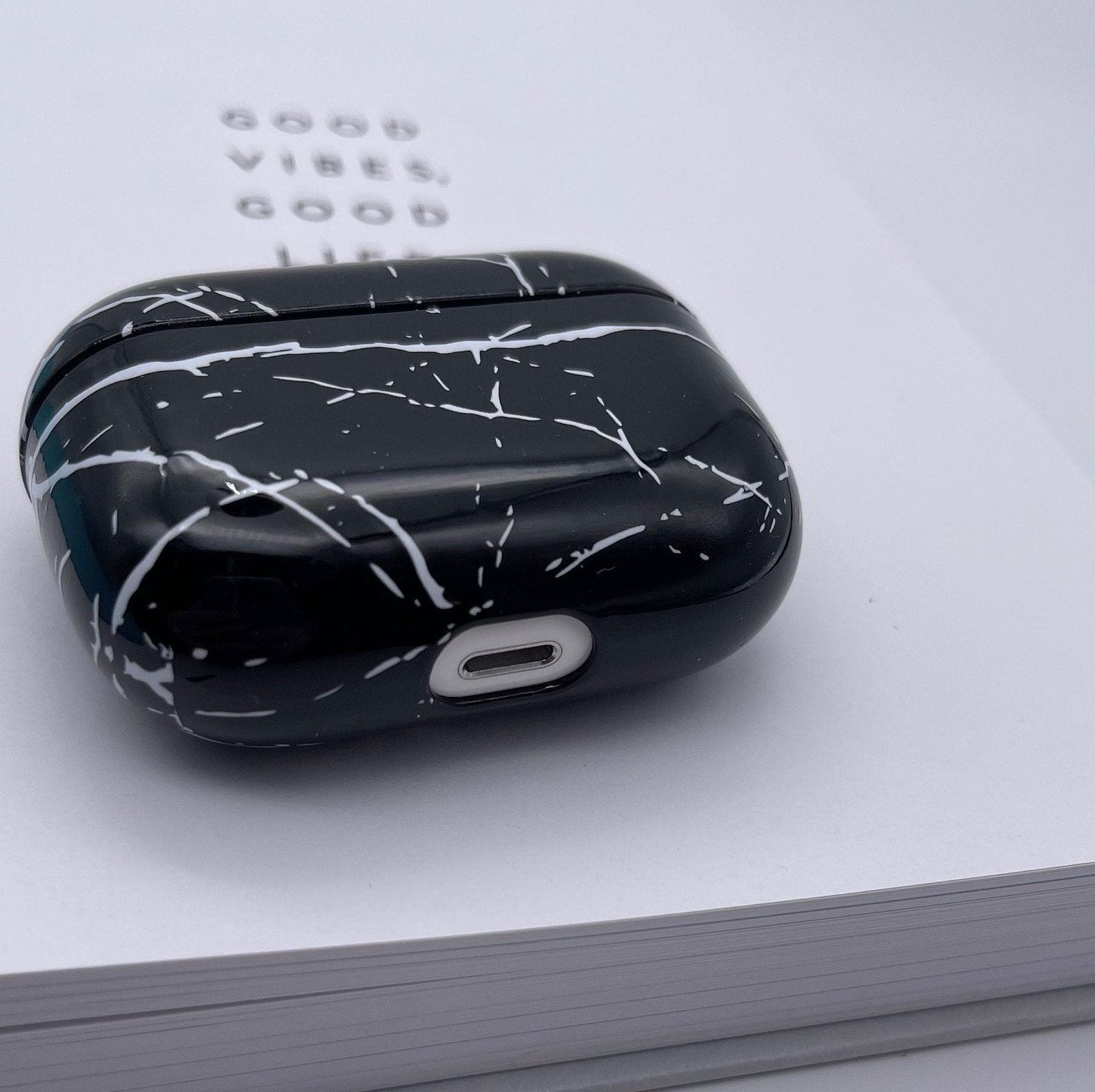 Case for Airpods Pro Hard Shell Marble Style case protective Etsy