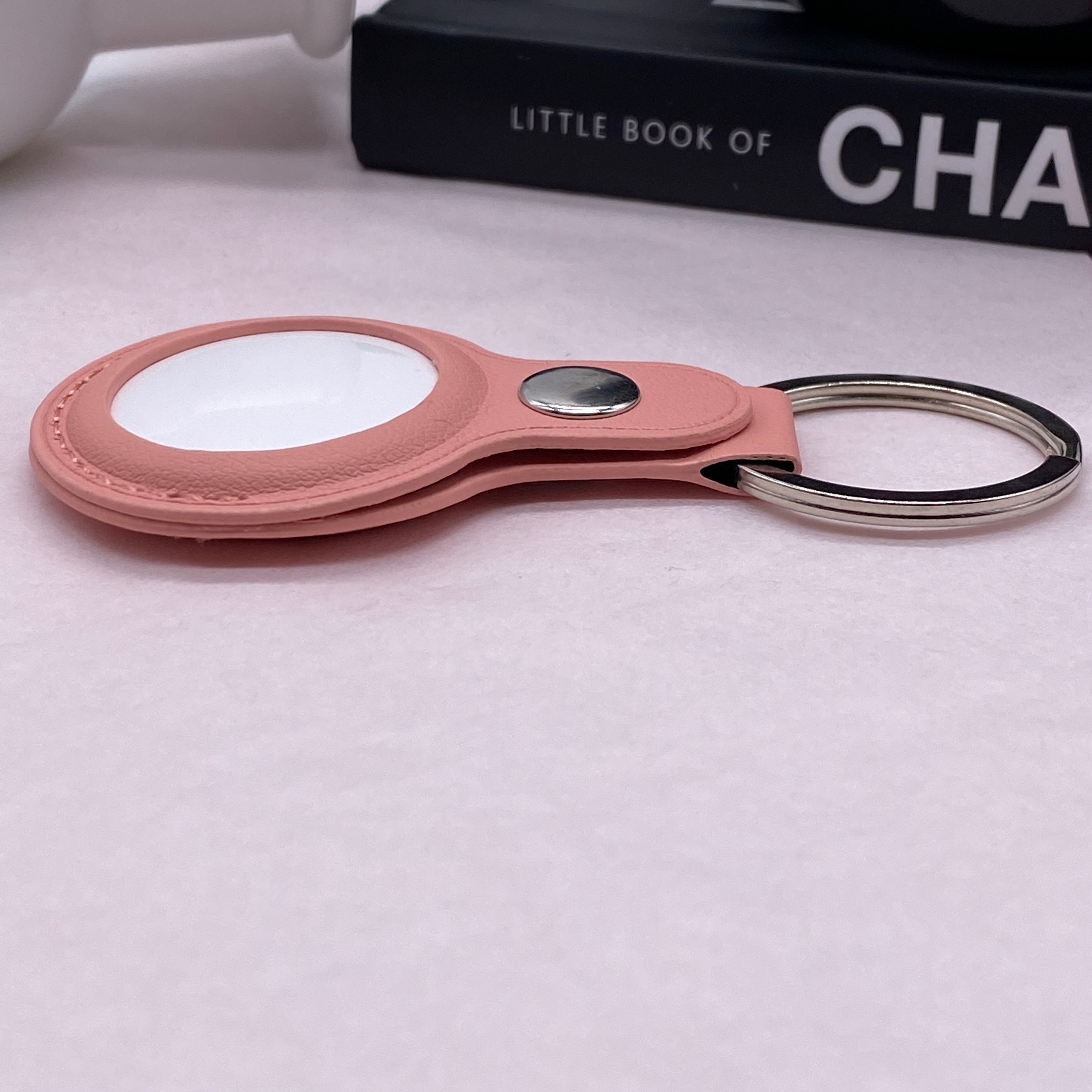 Leather Case for Apple Air Tags Pink. AirTags Tracker Case Etsy