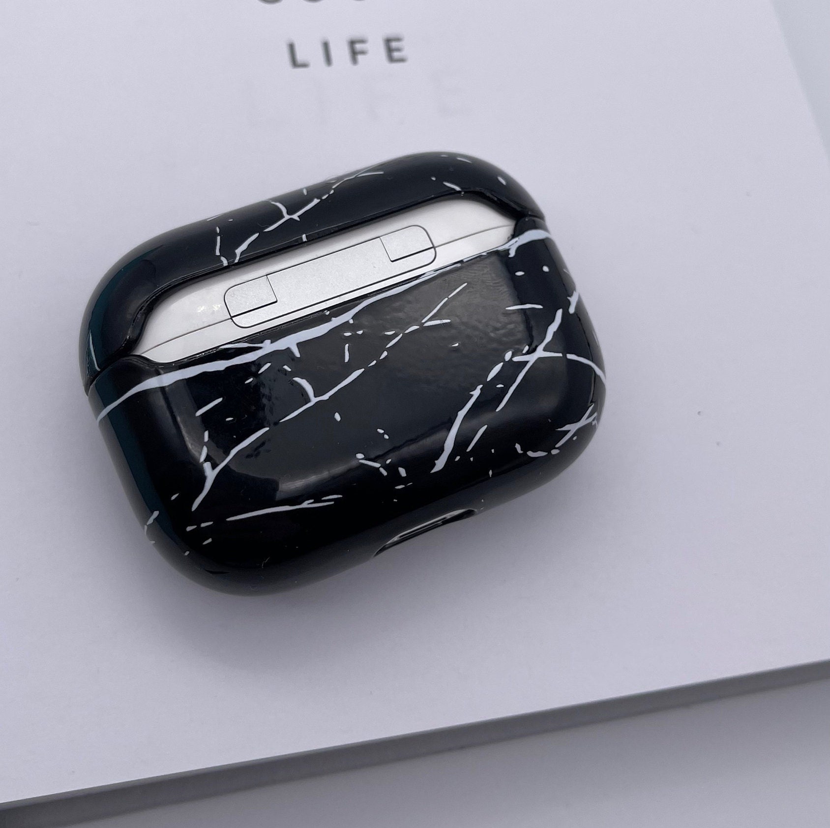 Case for Airpods Pro Hard Shell Marble Style case protective Etsy