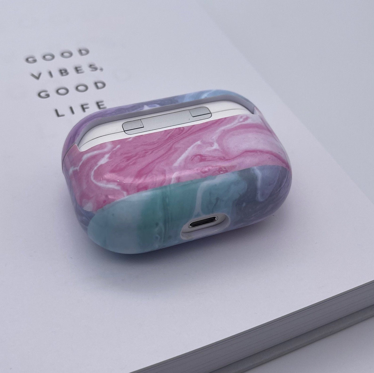 Case for Airpods Pro Hard Shell Marble Galaxy Style case Etsy