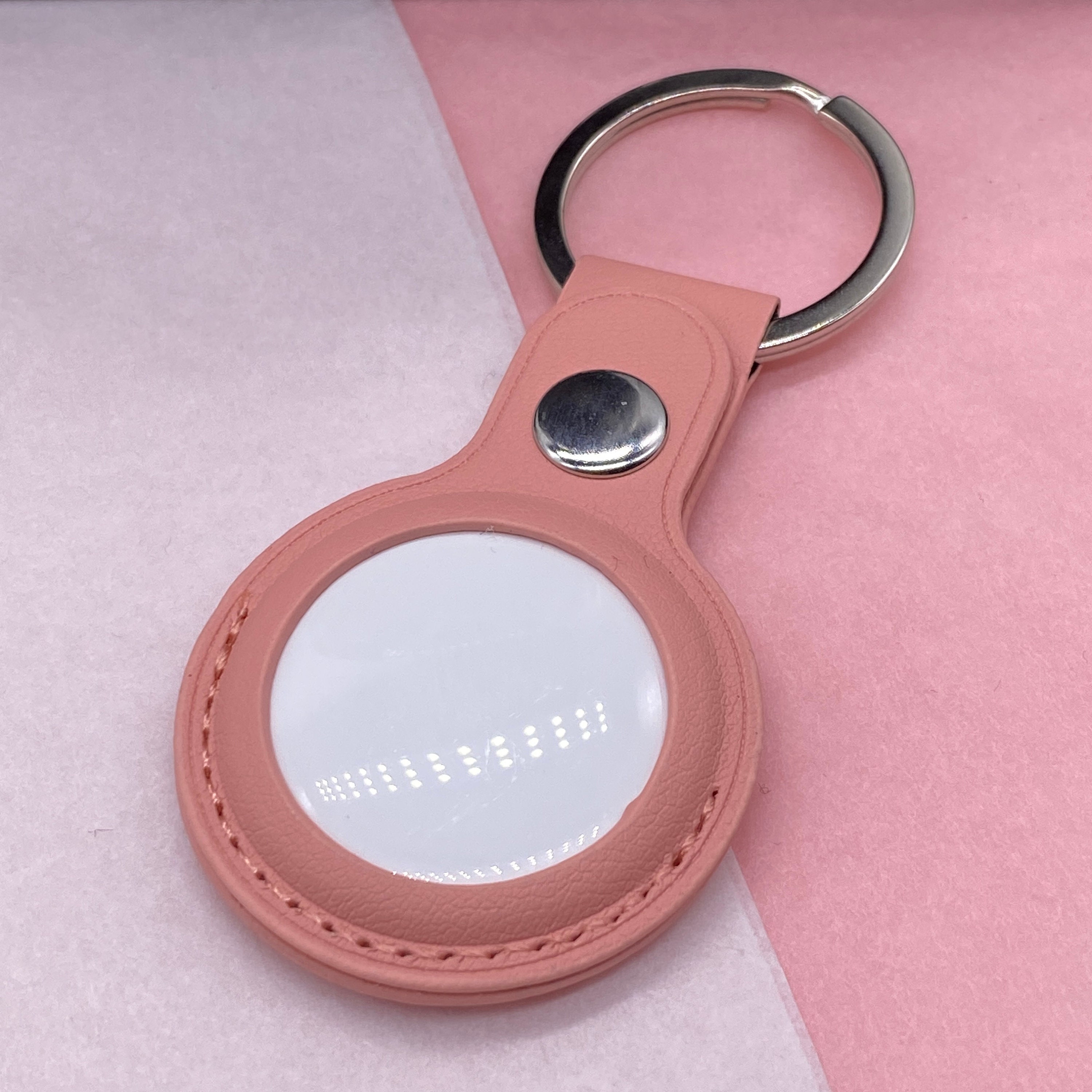 Leather Case for Apple Air Tags Pink. AirTags Tracker Case Etsy