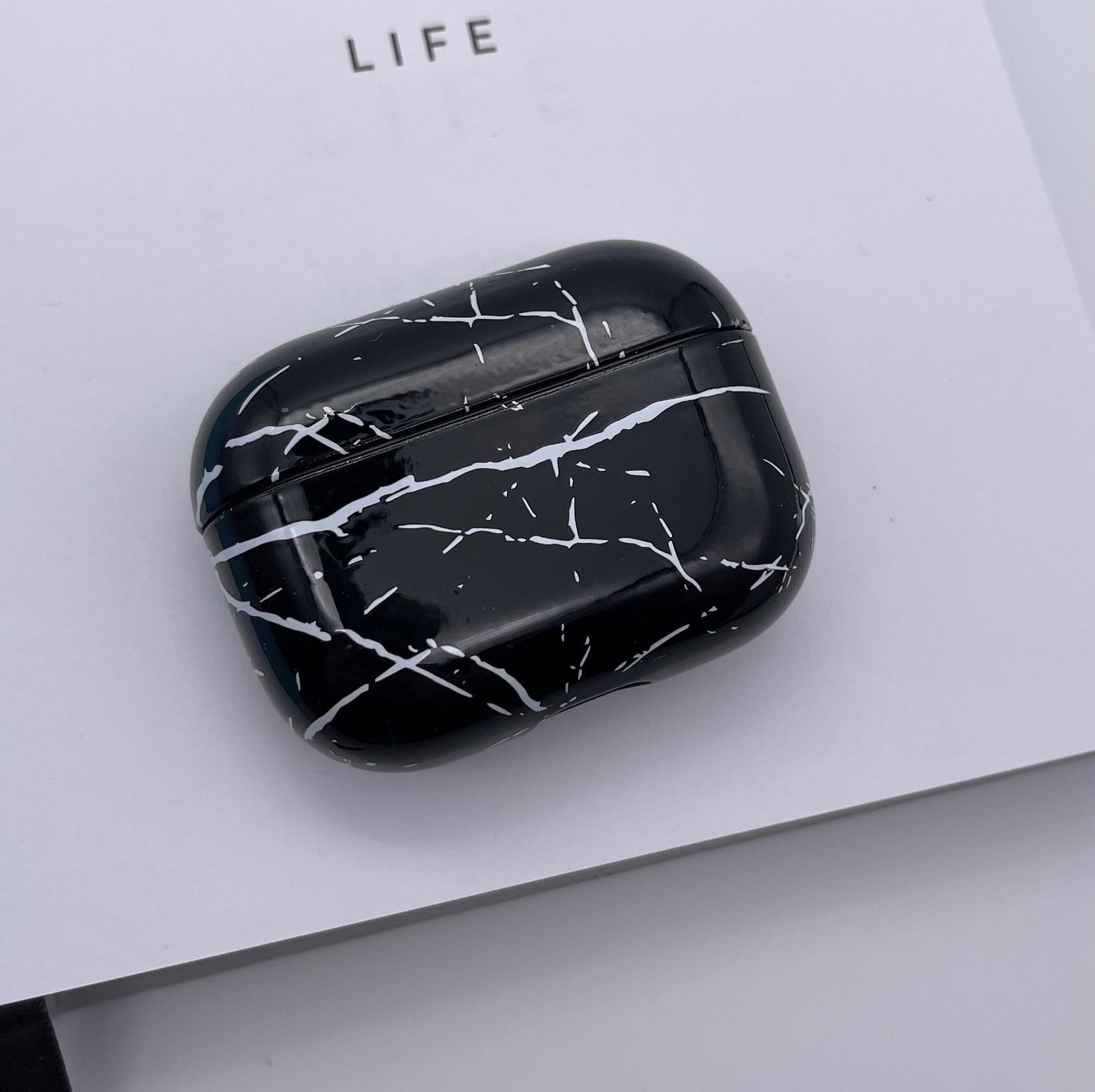 Case for Airpods Pro Hard Shell Marble Style case protective Etsy