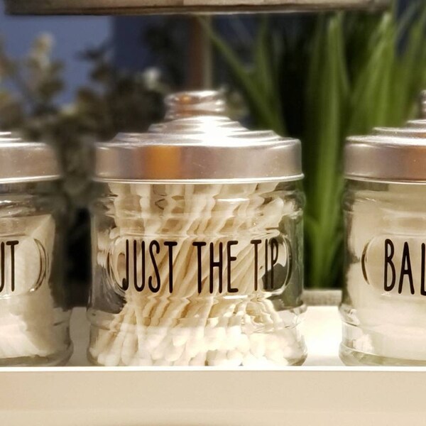 Funny Bathroom Jars Etsy
