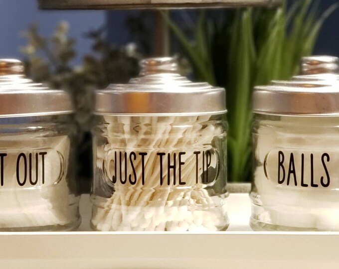 Funny Bathroom Jars - Etsy