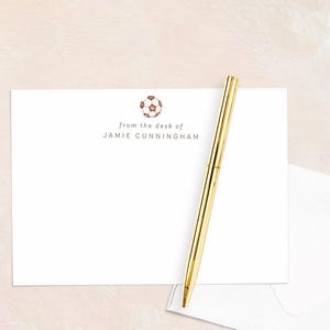 Fußball Grußkarten Set - Luxus Personalisierte Grußkarten, Corkorrespondenz Karten - Geschenk für Fußball Fans, Vatertagsgeschenk, P.E. Lehrer Geschenk