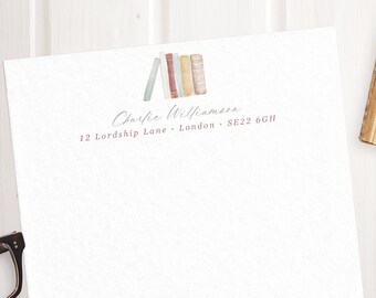 Watercolour Books Luxury Personalised Writing Set - Gift for Book Lovers, Writers and Librarians