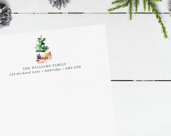 Luxury Personalised Colourful Christmas Tree Letter Writing Set