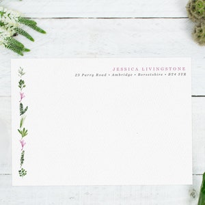 Luxus Personalisiertes Briefpapier Set - Briefpapier, Briefpapier, Einweihungsgeschenk, Geschenk für Gartenliebhaber