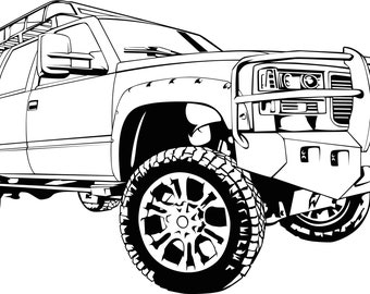 Free Free 96 Lifted Truck Svg SVG PNG EPS DXF File